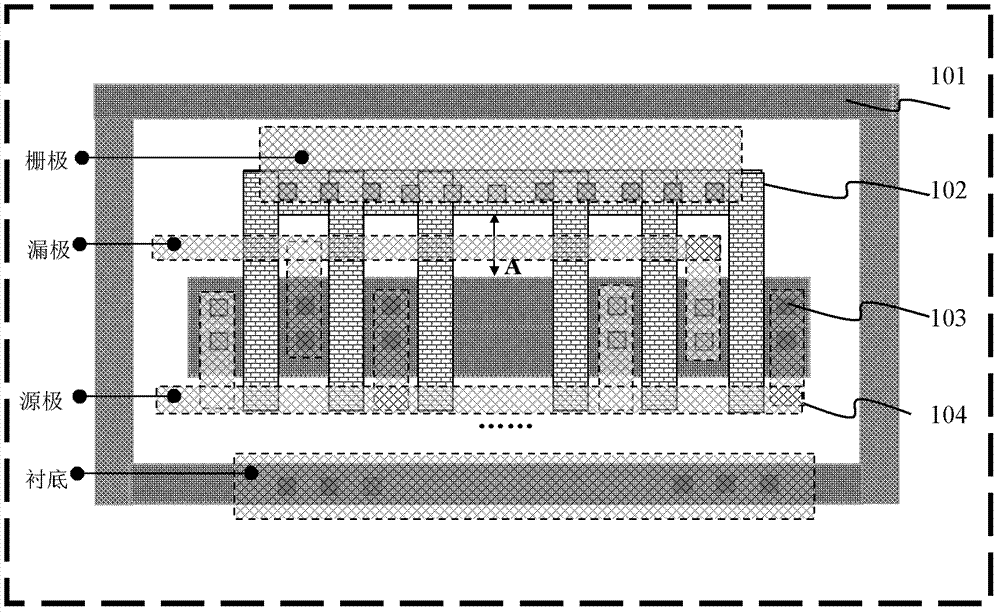 Test structure used for evaluating organic photo conductor (OPC) effects