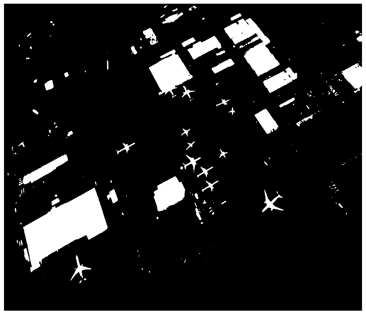 Visible light airport airplane detection method based on potential target points