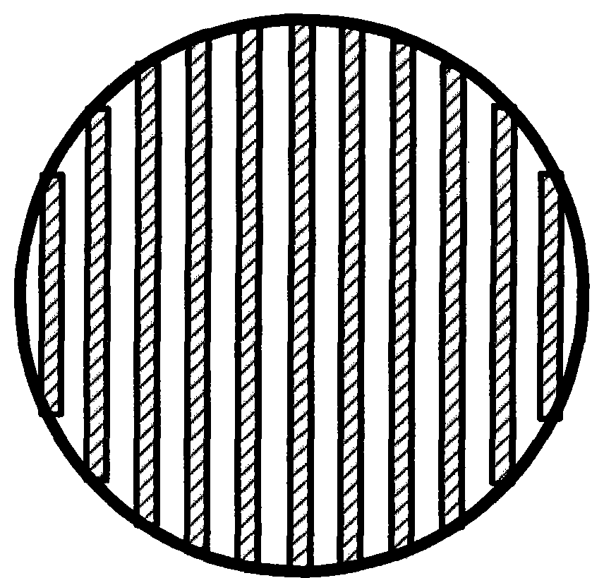 A Venturi rod layer with non-uniform rod spacing