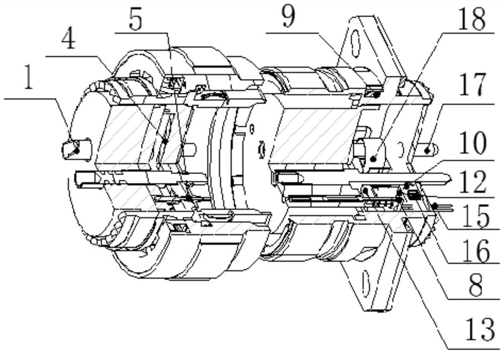 Connector for online current detection and its active terminal