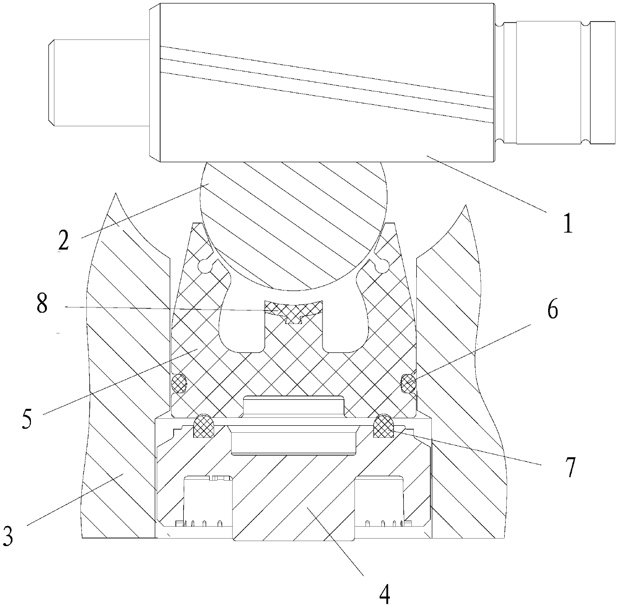 Automobile steering gear gap adjustment mechanism