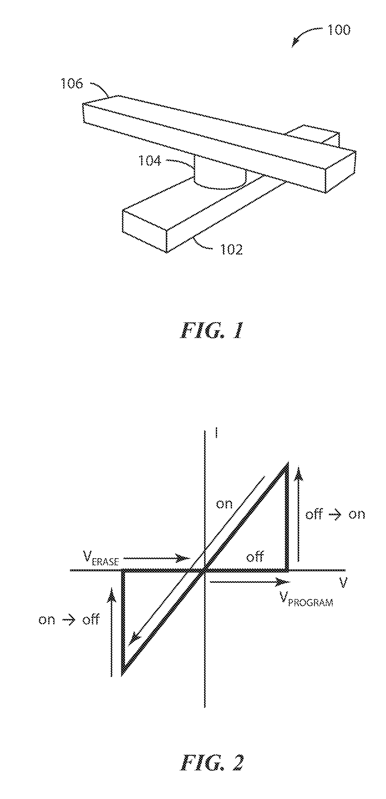 Switching device having a non-linear element