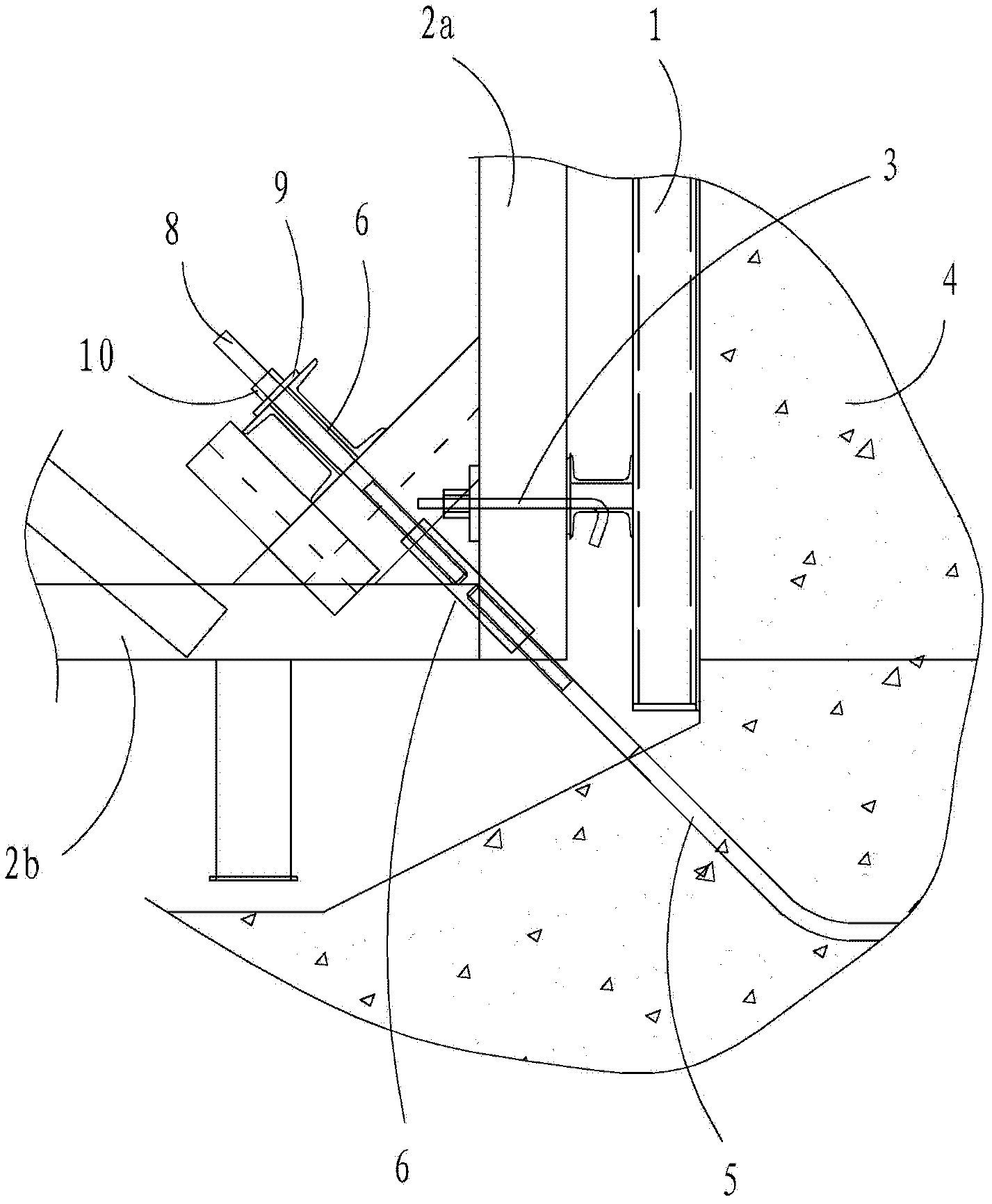 Full water stopping side wall template system