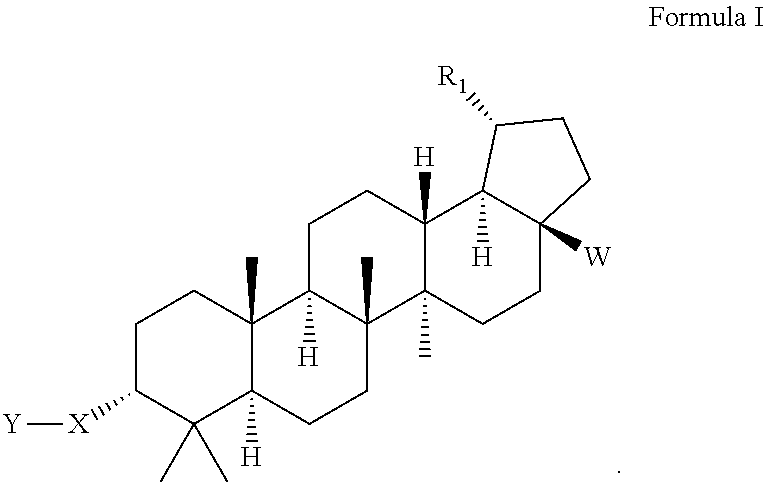 Triterpenoid inhibitors of human immunodeficiency virus replication