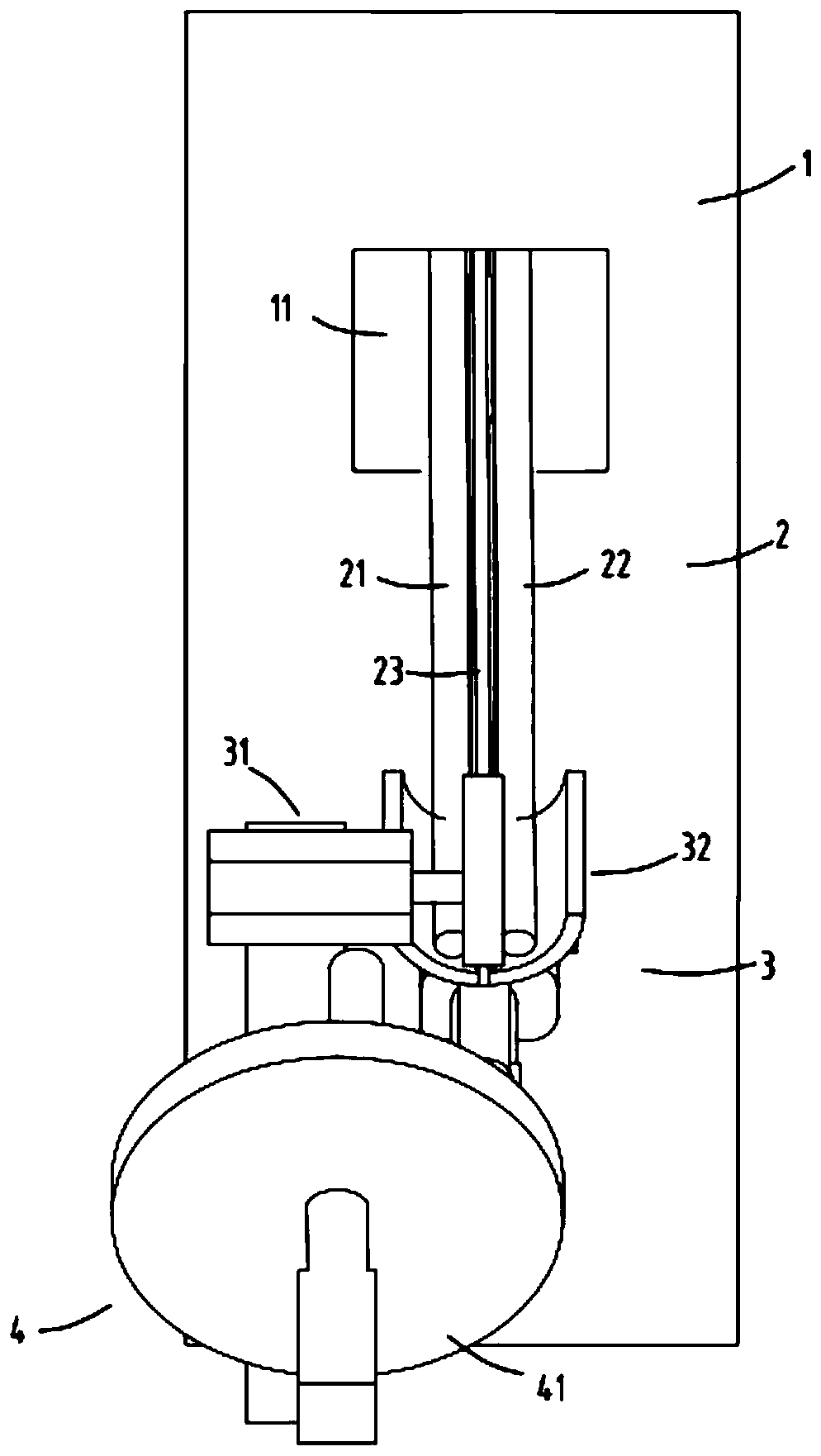 A kind of material bar rotation arrangement grinding breach equipment