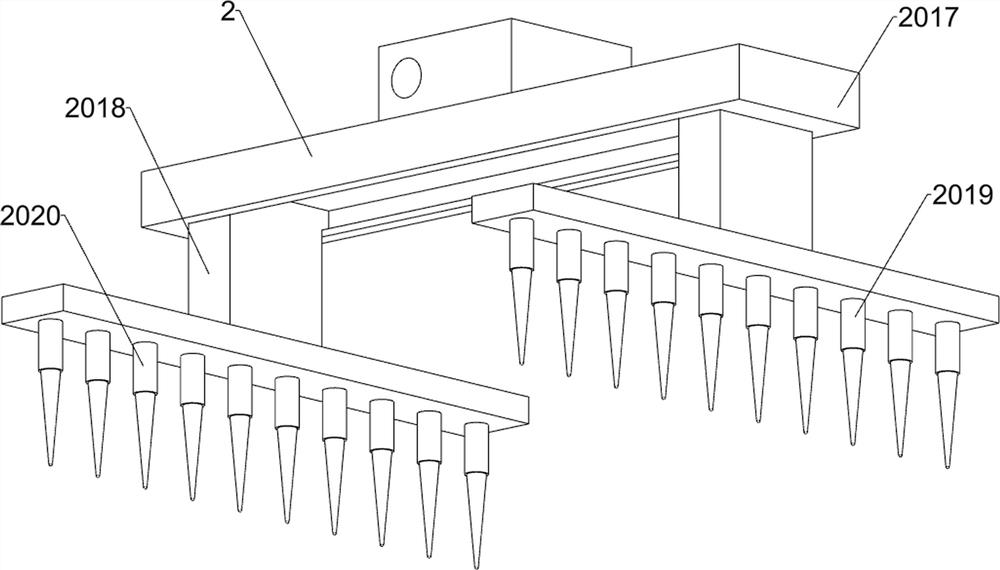 Hydroponic sponge separation device capable of carding root systems