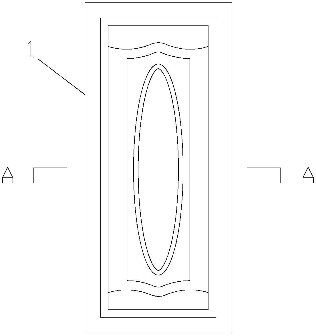 Indoor wooden door with sound insulation and squeezing resistance functions