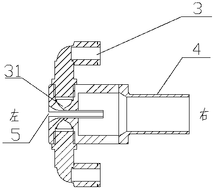 Pole piece edge burr cleaning nozzle and device with same