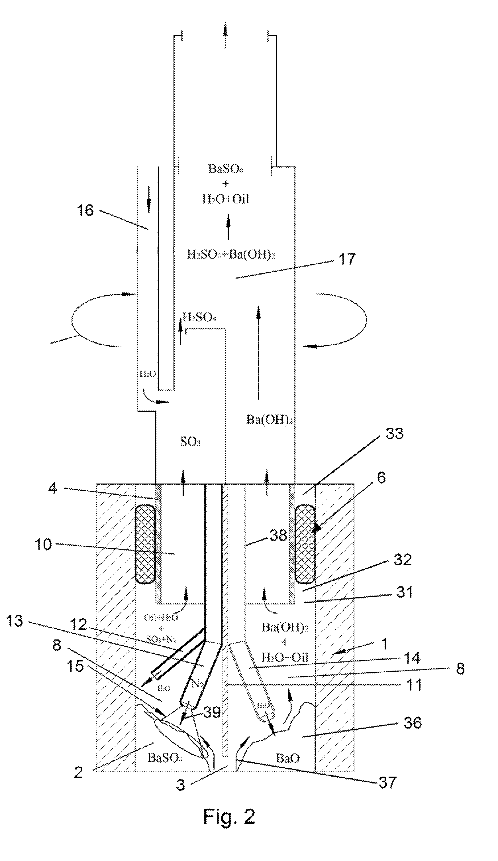 Apparatus for removal of alkaline earth metal salt scale and method