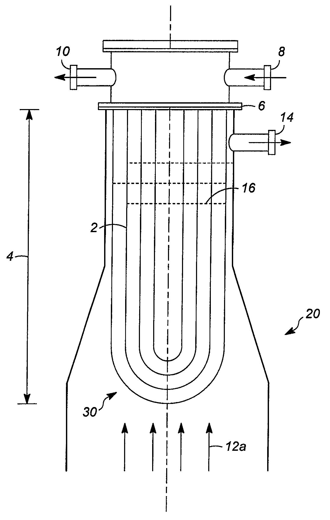 Tubular condensers having tubes with external enhancements