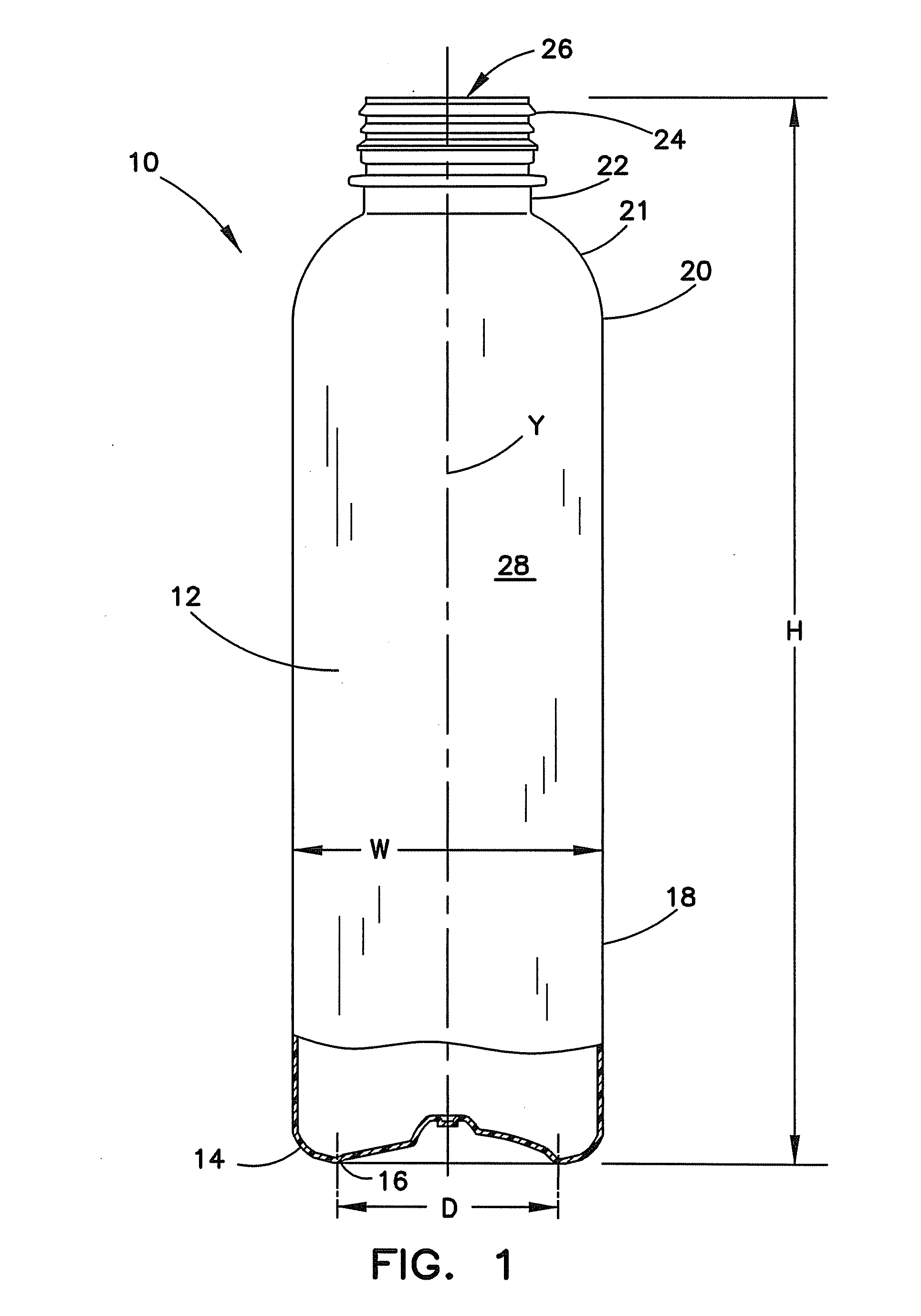 Base for pressurized bottles