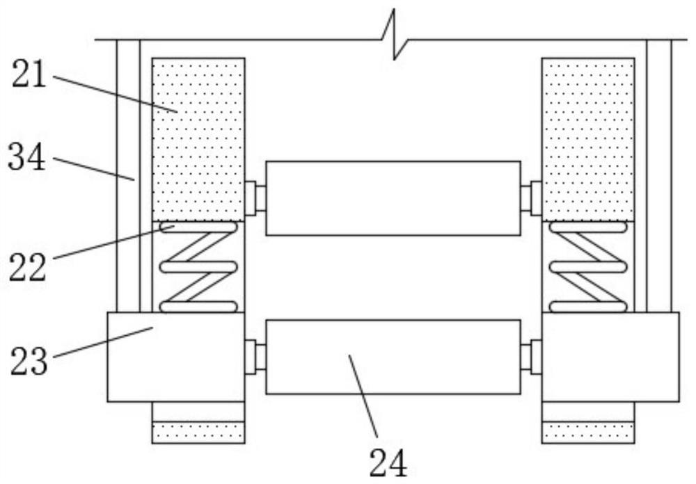 Textile yarn guide device with improved clamping friction and adjustable clamping force