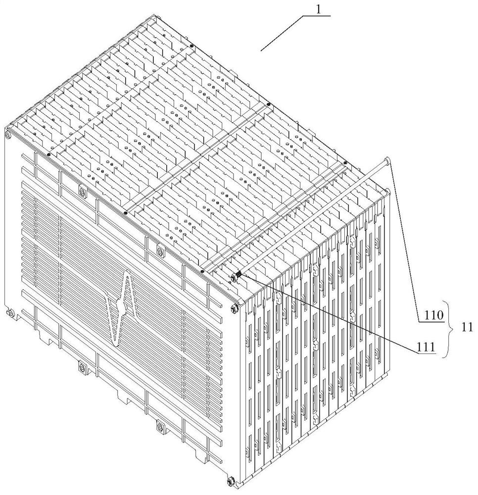 A fully automatic battery module locking device