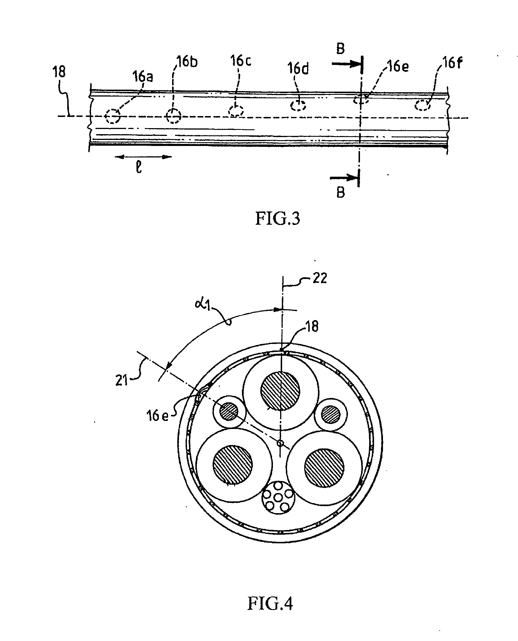 Monitoring method and system for detecting the torsion along a cable provided with identification tags