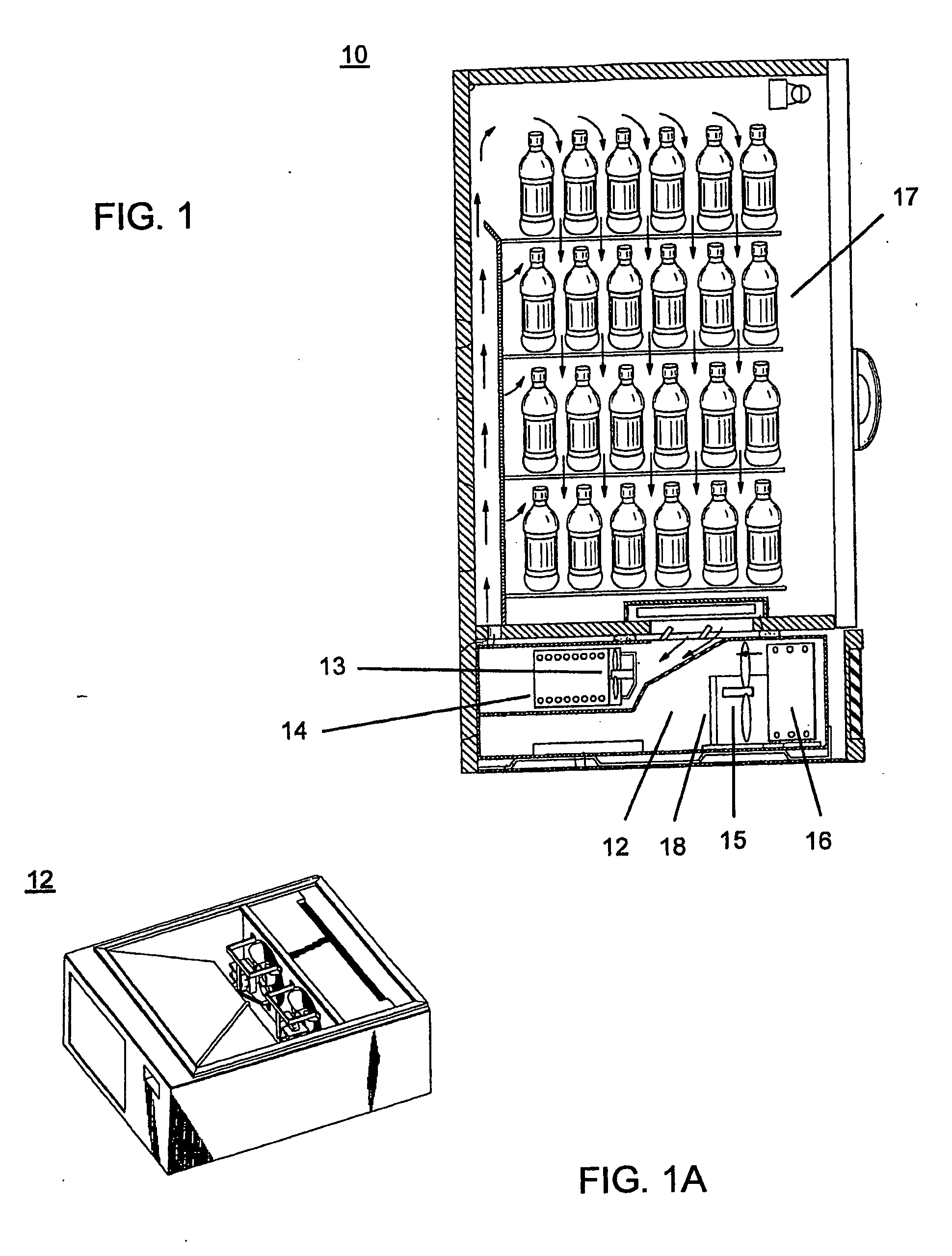 Evaporator fan motor control in a refrigerated merchandiser