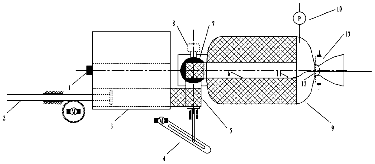 Refilling gas storage type solid propellant power device