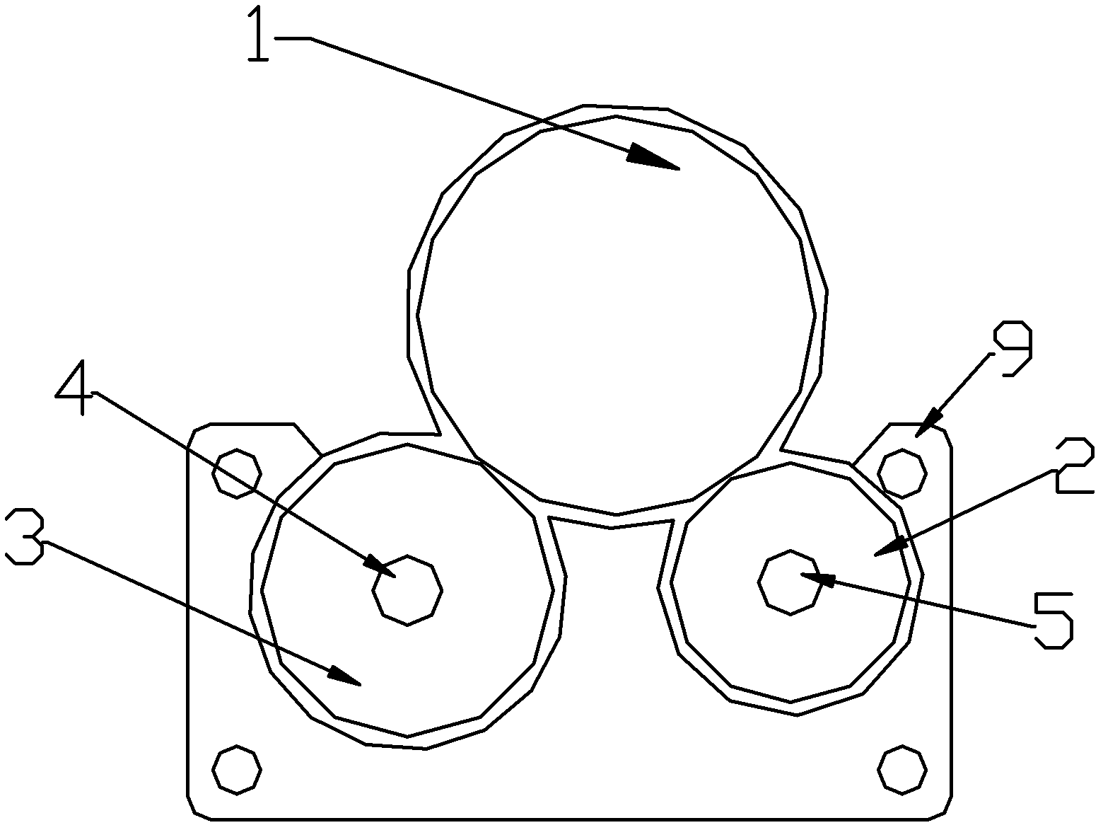 Angle sensor for automobile steering wheel