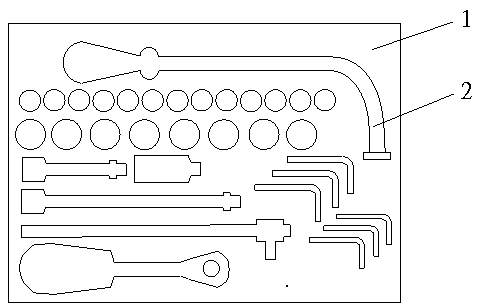 Trace management tray of part, assembly unit and tool