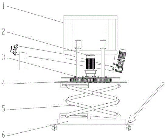 Movable lifting rotation type screw conveyer