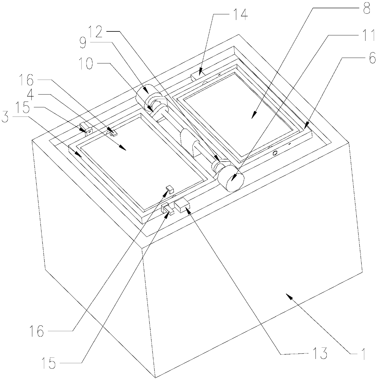 Automatic turnover device of magnetic steel product and turnover method thereof