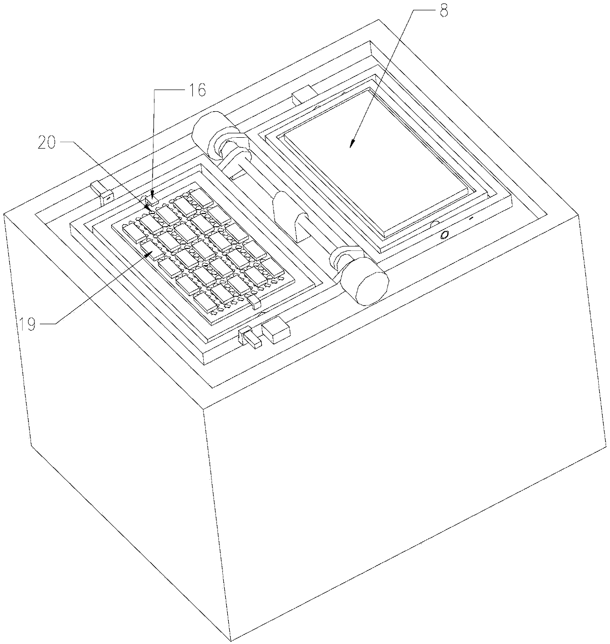 Automatic turnover device of magnetic steel product and turnover method thereof