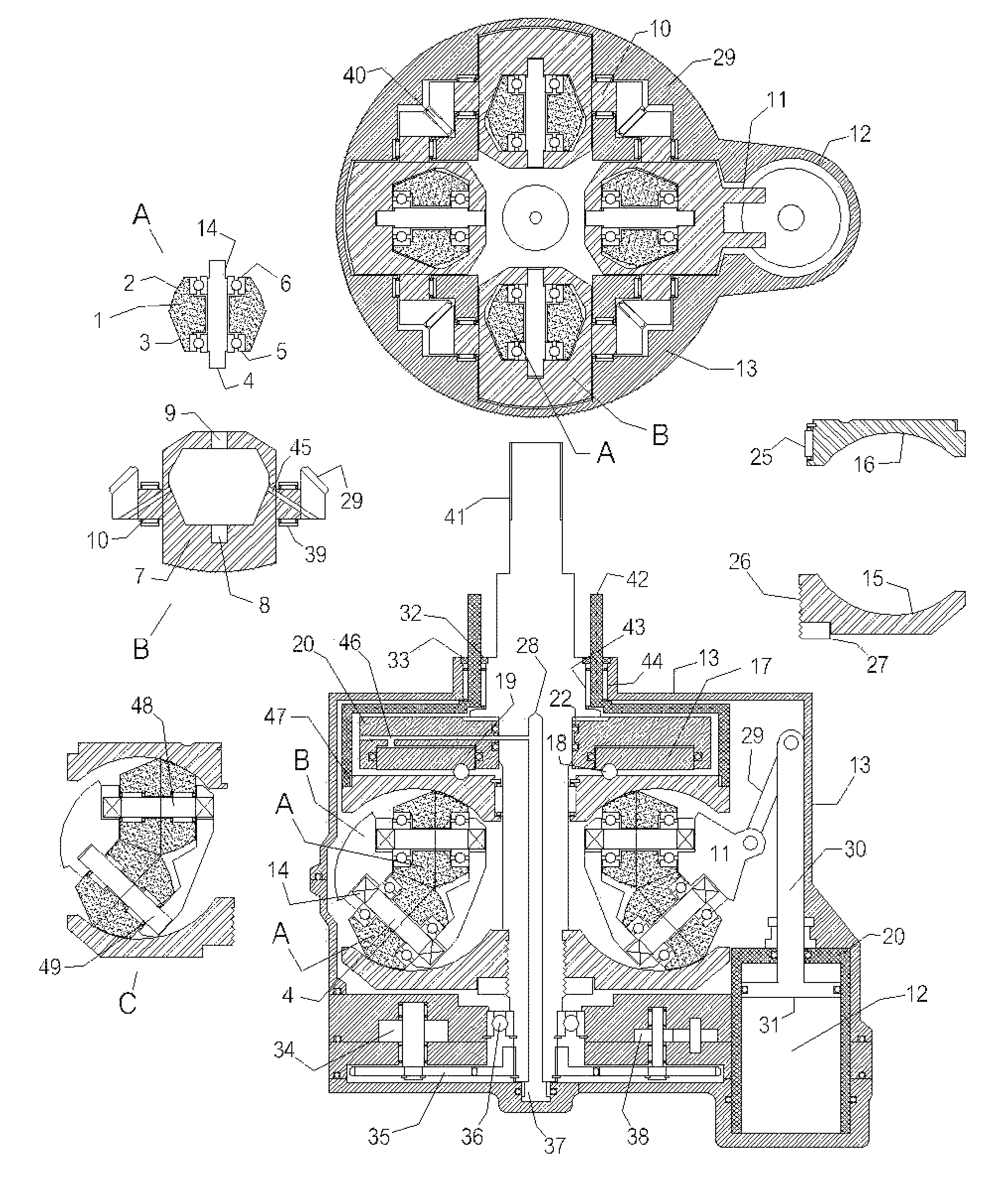 Full toroidal traction drive