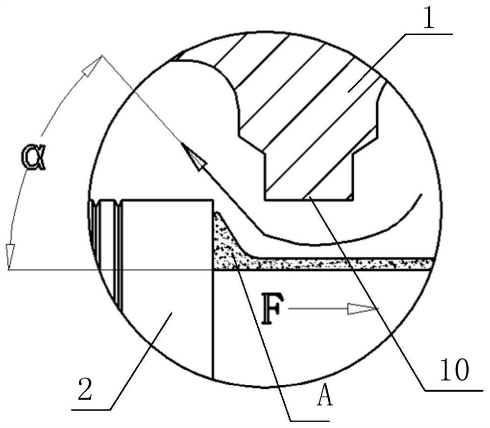 Valve element structure for improving passing flow