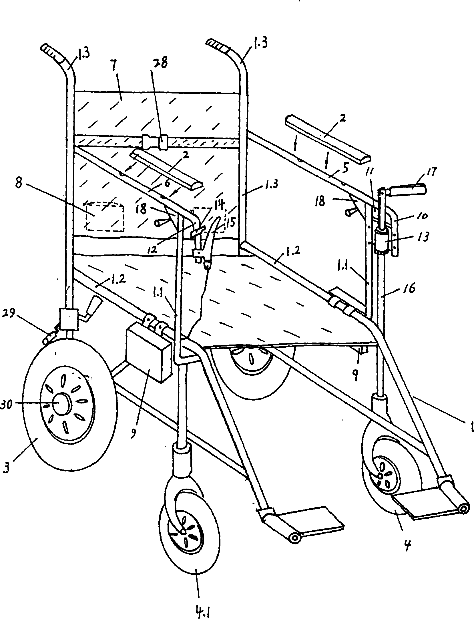 Light electric wheeled chair