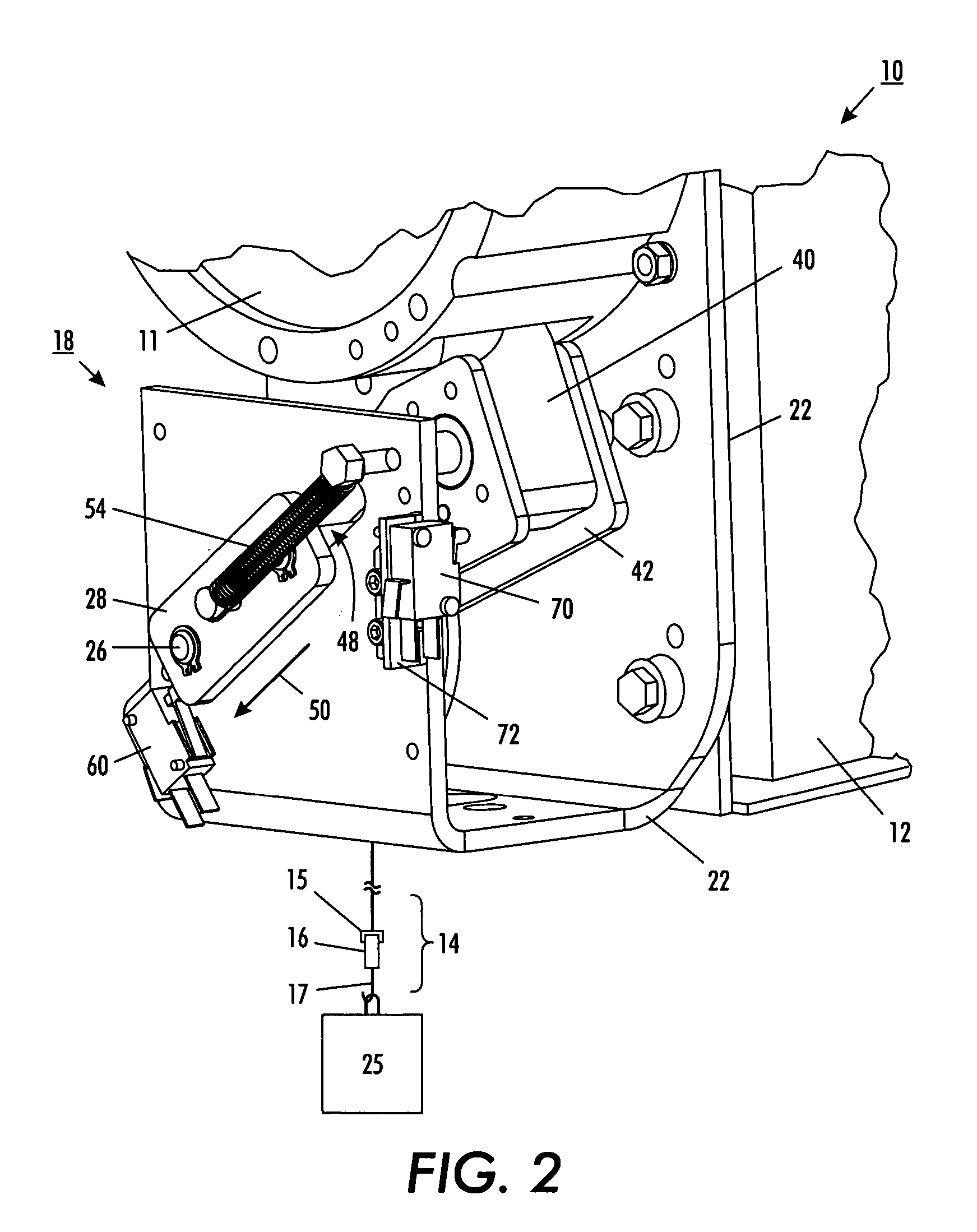 Cable slack and guide monitoring apparatus and method for a lift device