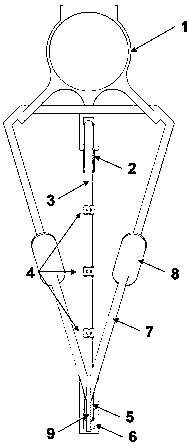 Novel suspension bridge center buckle device