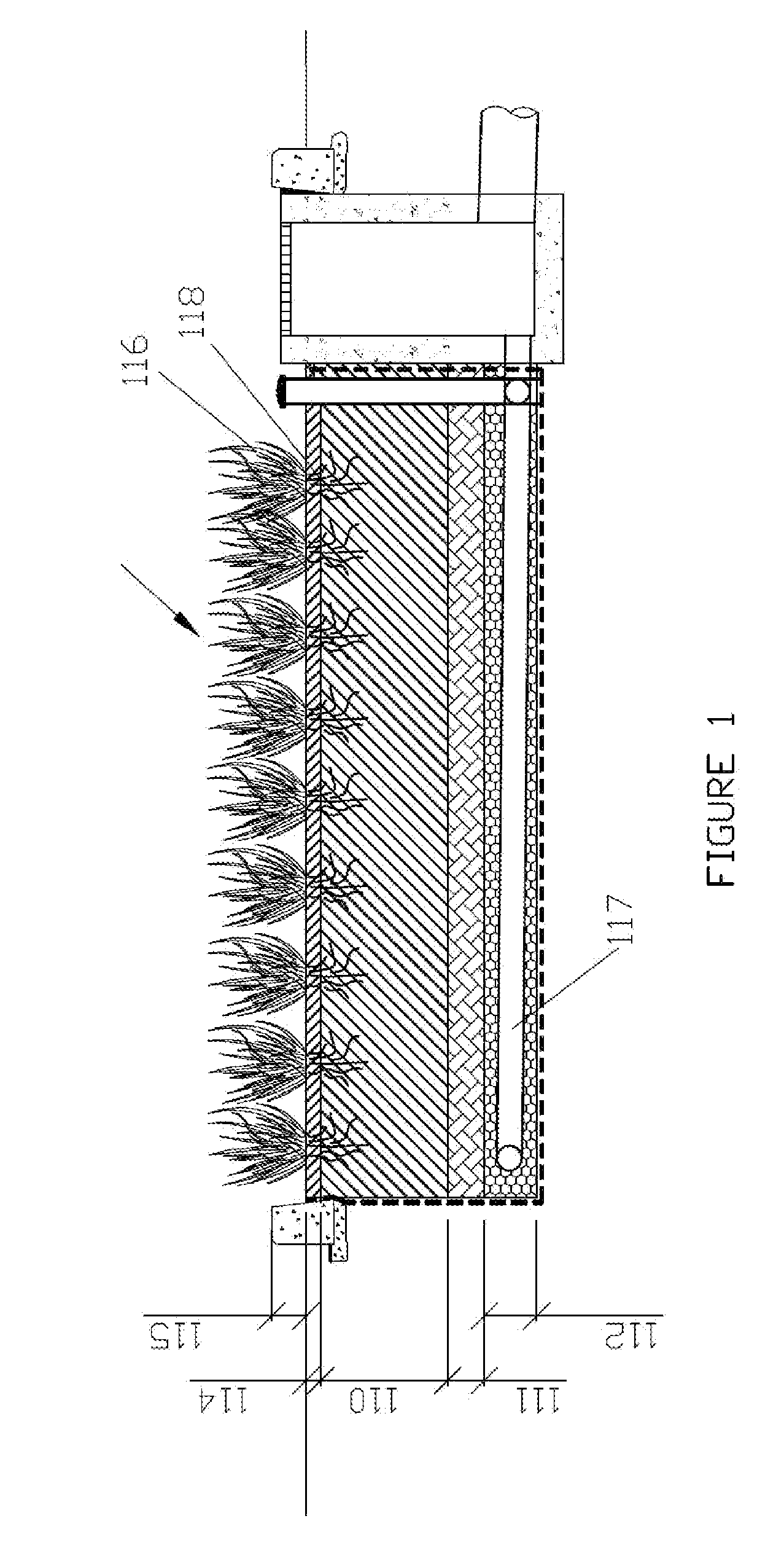 Bioretention module, method and system for treating water