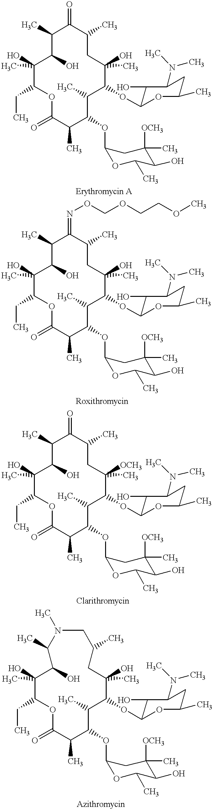 Derivatives of erythromycin, clarithromycin, roxithromycin or azithromycin with antibiotic and mucolytic activity