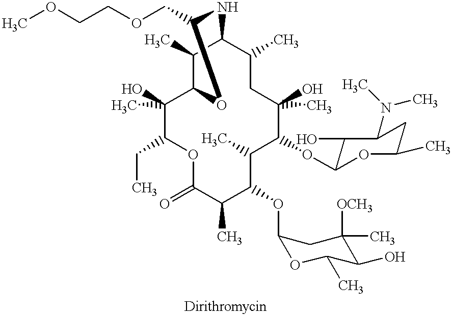 Derivatives of erythromycin, clarithromycin, roxithromycin or azithromycin with antibiotic and mucolytic activity