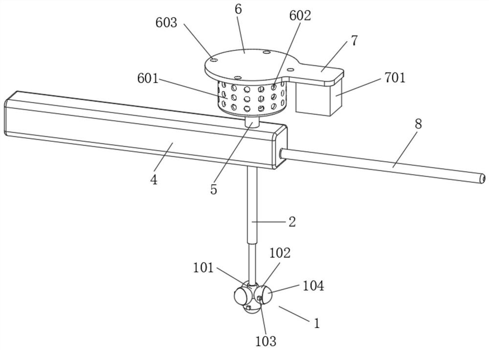 Safety early warning camera for monitoring personnel in blind area of engineering machinery