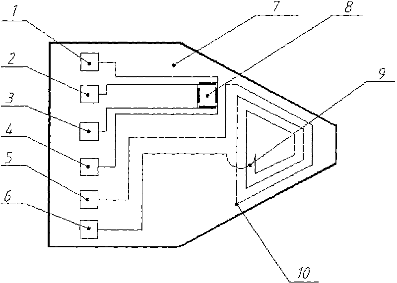 Density sensor chip based on micro electro mechanical system technology and preparation method thereof