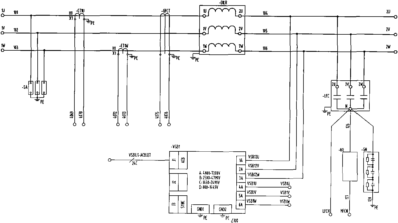 Explosion-proof and intrinsic safety type high-voltage variable-frequency governor