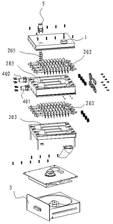 Fermentation treatment device for organic waste