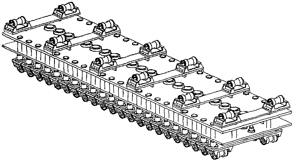 Tertiary elastic element serially connected variable-rigidity elastic hanging device