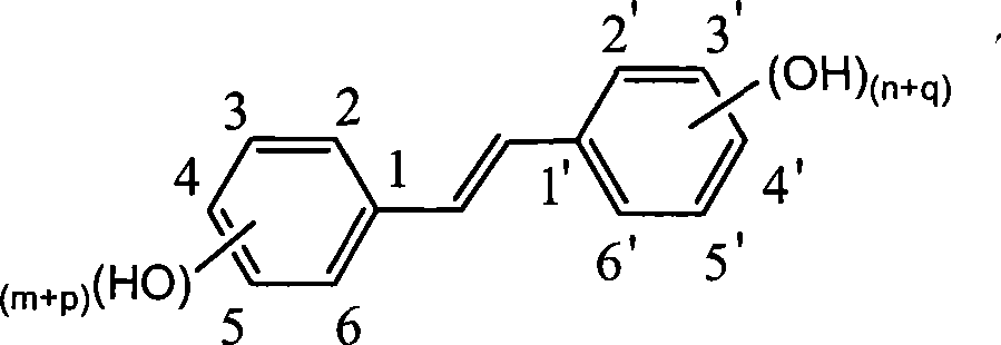 Preparation of trans-polyhydroxy diphenyl ethylene