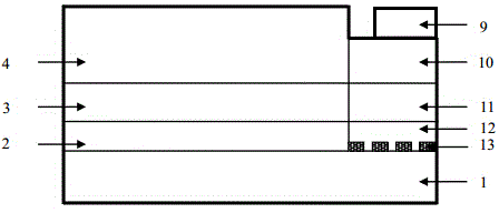 Nitrogen polar surface LED based on metal nitride semiconductor and preparation method