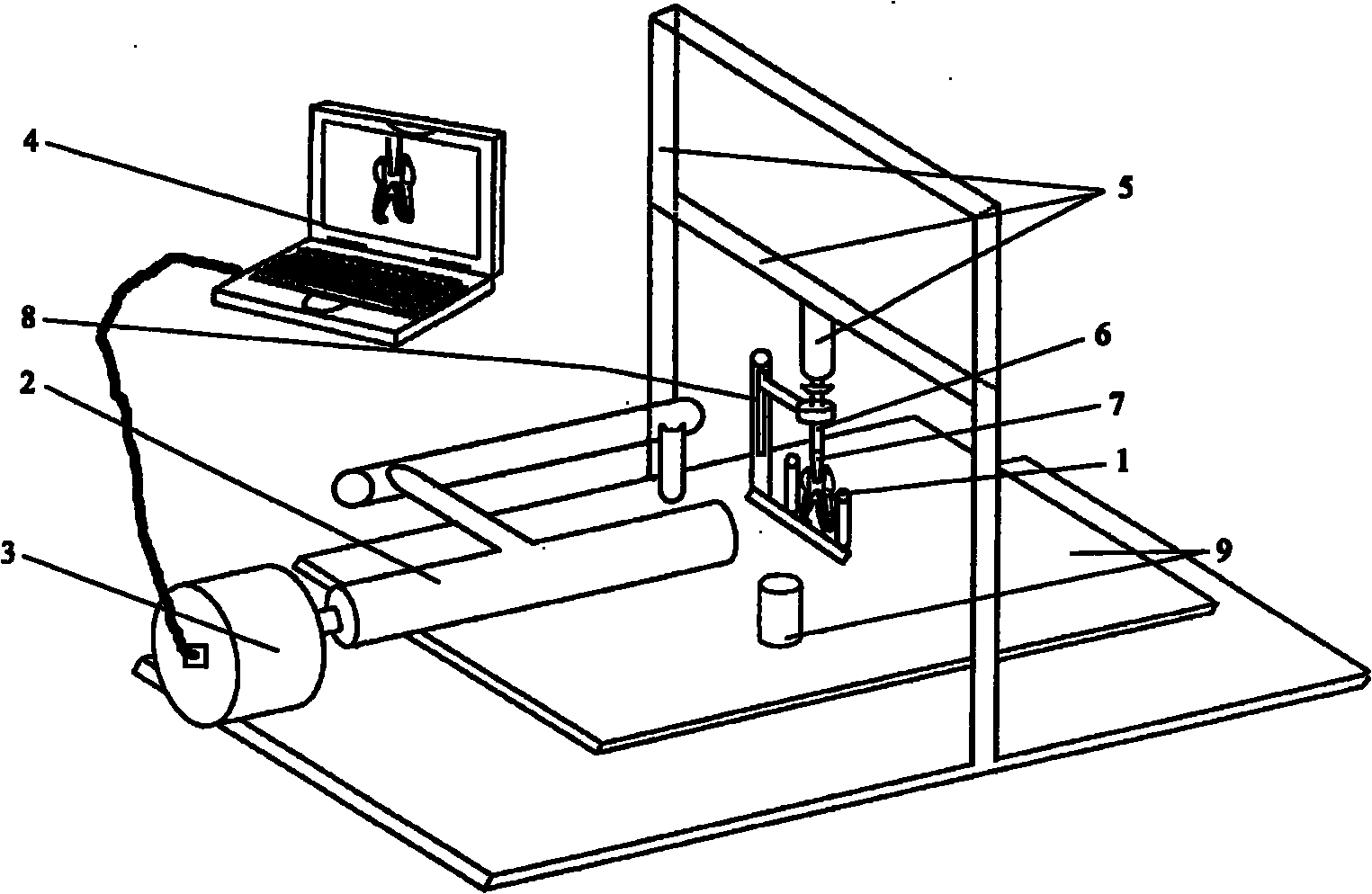 Model device for dynamic detection of root canal flushing effect and detection method thereof