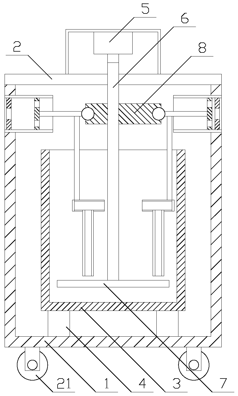 Stirring device with good heat preservation effect for producing hydroxyapatite ceramic