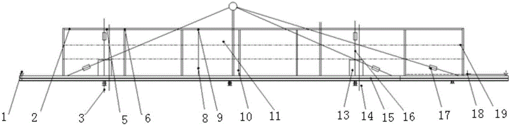 Boiler furnace maintenance platform and rail support thereof