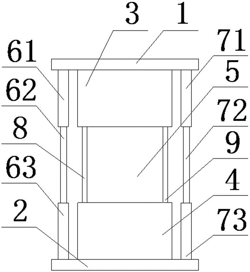 Water circulation type damping leg for mechanical equipment