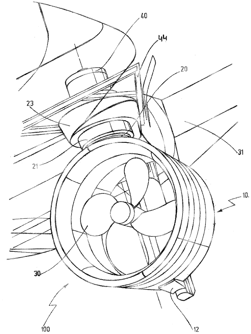 Pivotable propeller nozzle for a watercraft