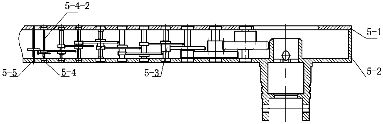 Trace paying-out gear applicable to underwater anchoring platform