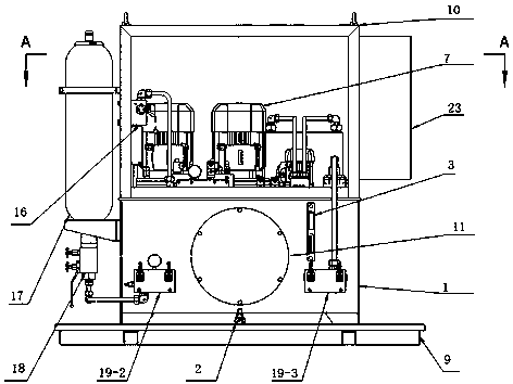 Redundancy control type hydraulic station