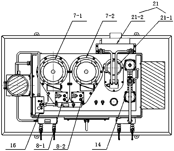 Redundancy control type hydraulic station