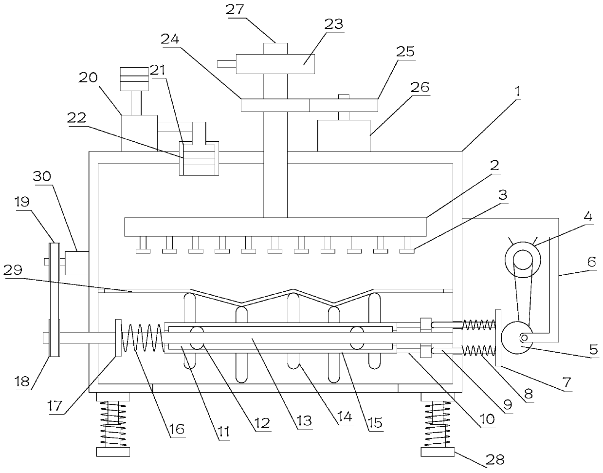 Efficient feed drying device