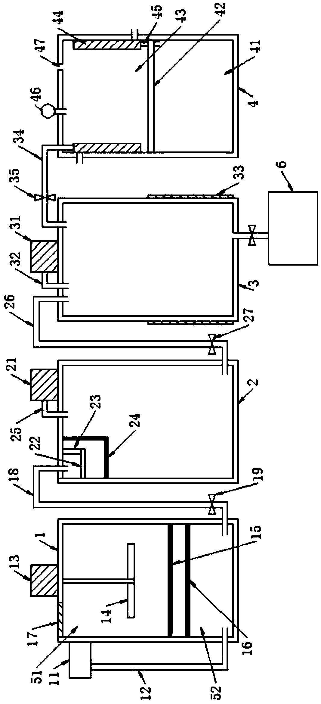 Solid-liquid separation device for hydrometallurgy